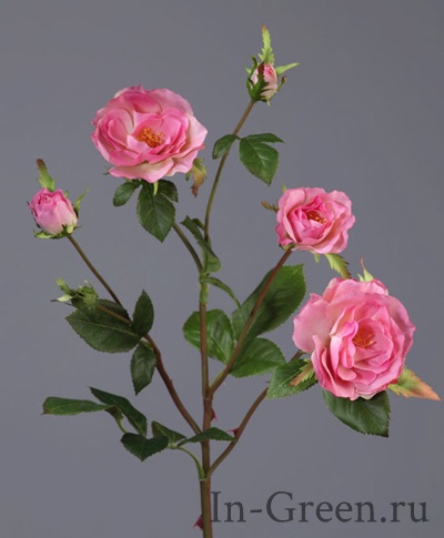 Роза Вайлд ветвь розовая | 41 см